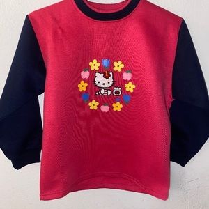 Vintage hello kitty fleece lined sweatshirt